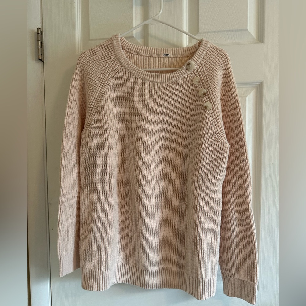 Women's Large Sweater with Button Detail